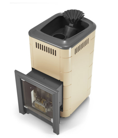 Печь банная Таймыр 2017 Inox БСЭ ЗК беж