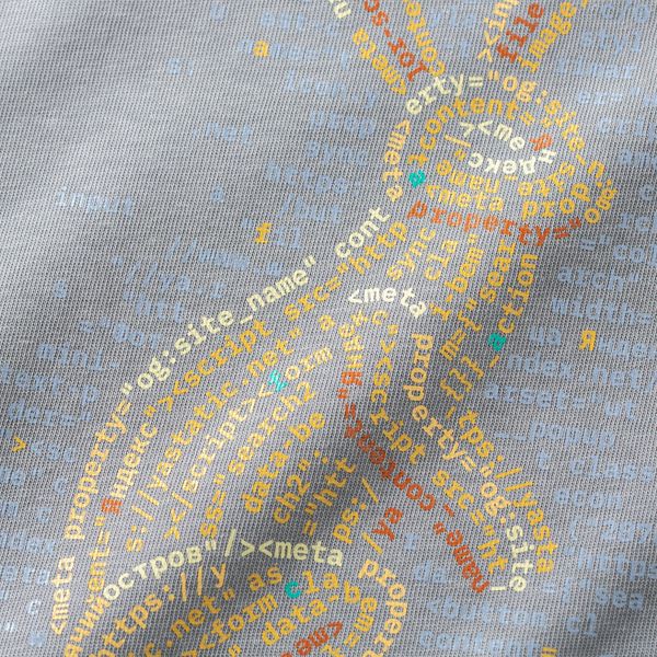 Футболка «Культурный код Санкт-Петербурга» Заяц серая - фото 3