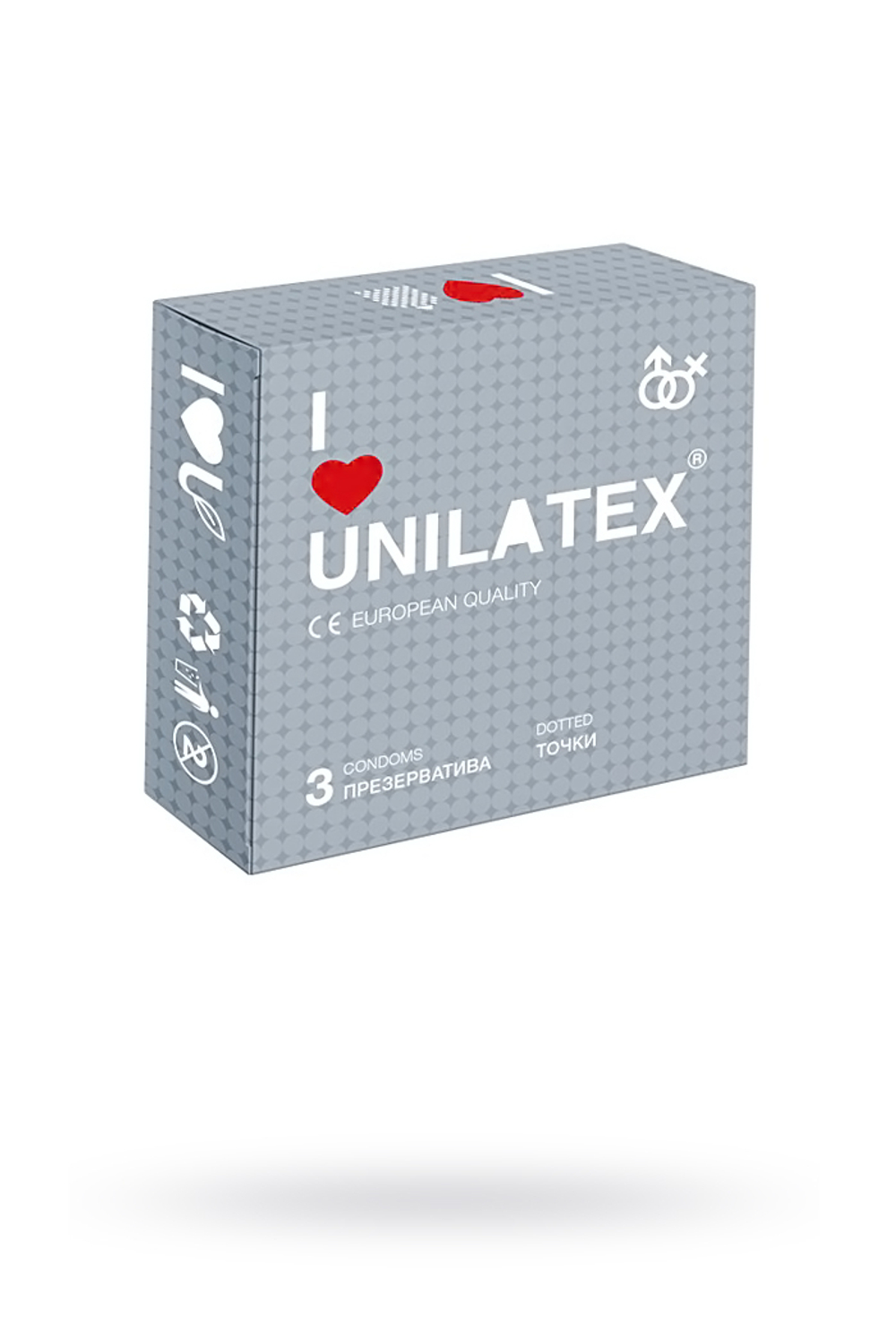 Презервативы Unilatex Dotted с точками №3 шт