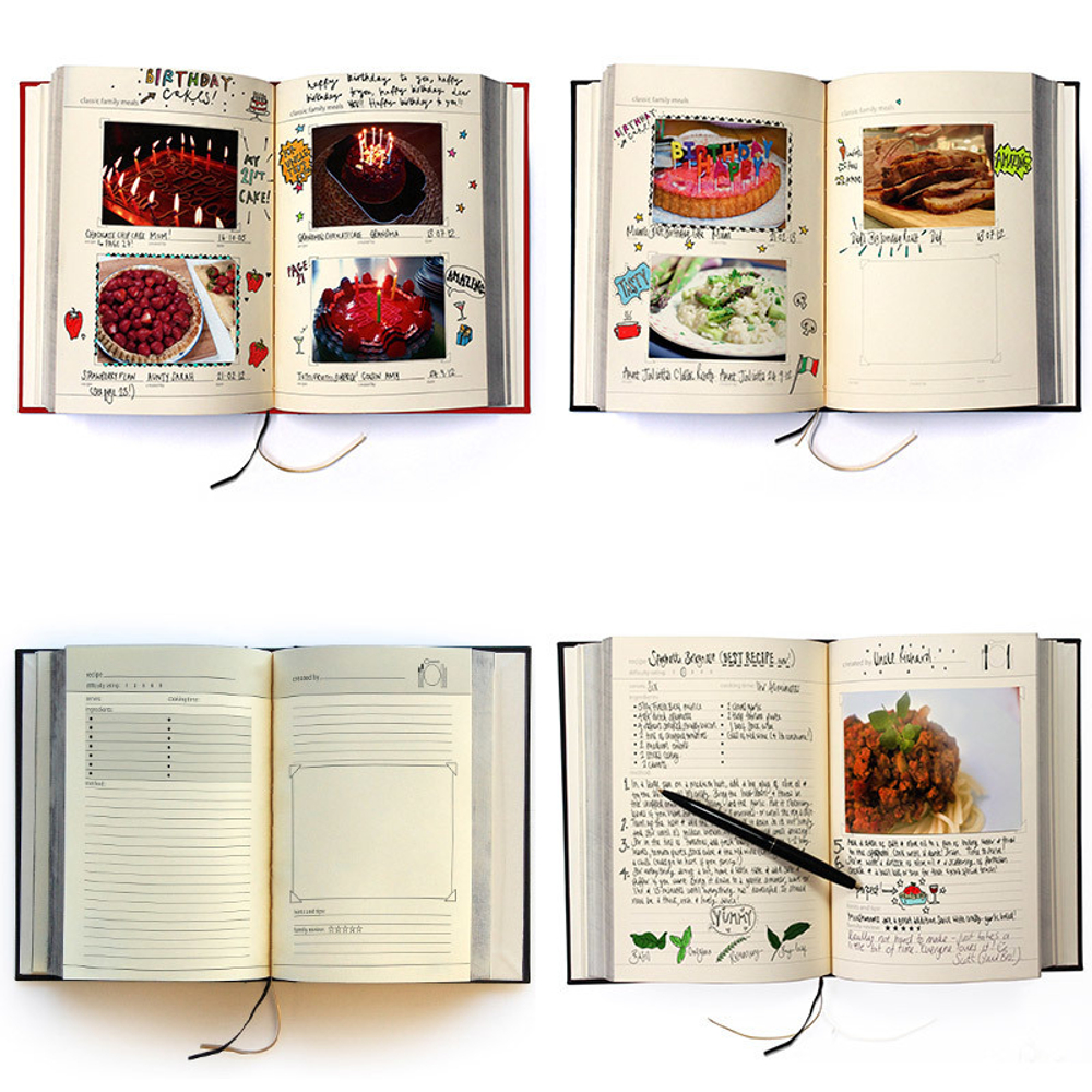 Семейная кулинарная книга my family красная