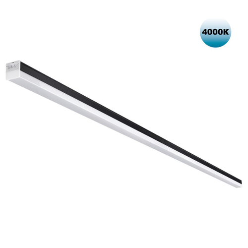 359828 OVER черный Светильник линейный светодиодный в комплекте прямые соединители 2шт и сетевой кабель 2м LED 68W 100-265V BITS