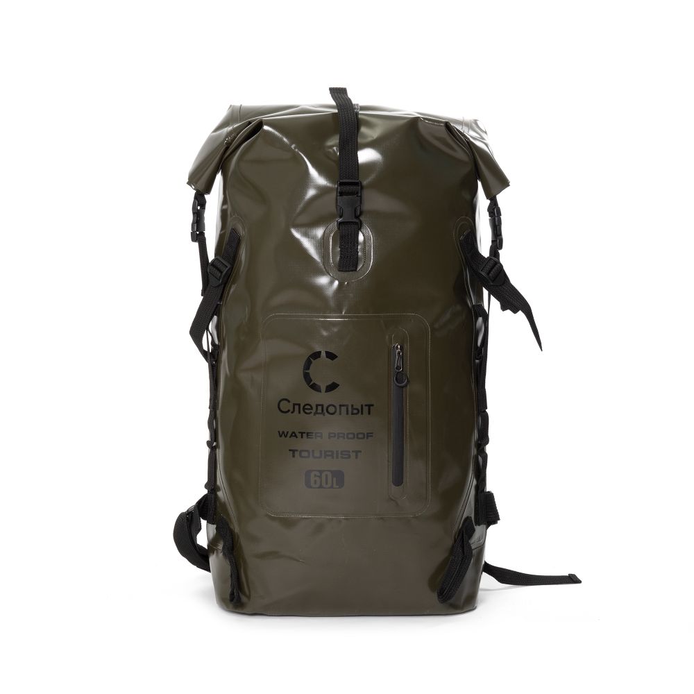 Герморюкзак  &quot;СЛЕДОПЫТ -Tourist&quot;, 60 л,ПВХ, цв. хаки/12/16/15/