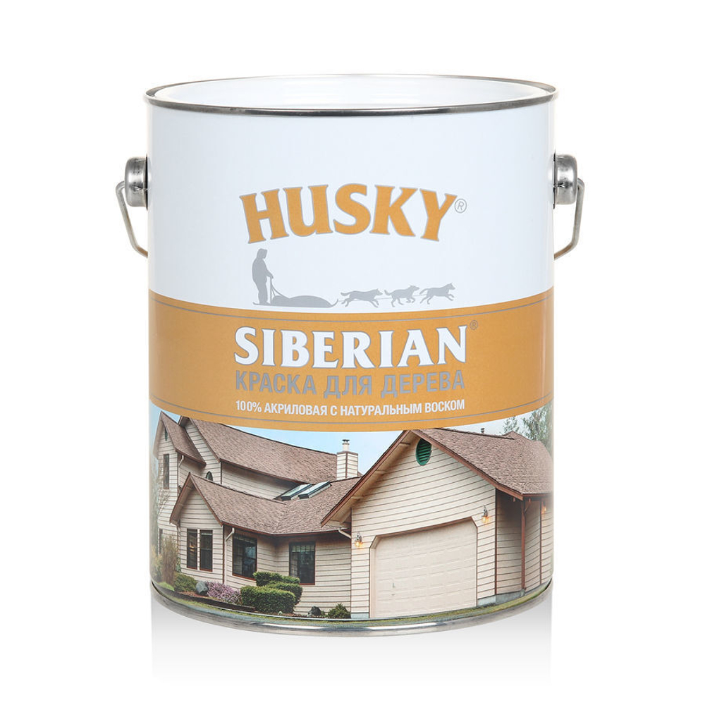 HUSKY Siberian Акриловая краска с воском для дерева для наружных и внутренних работ