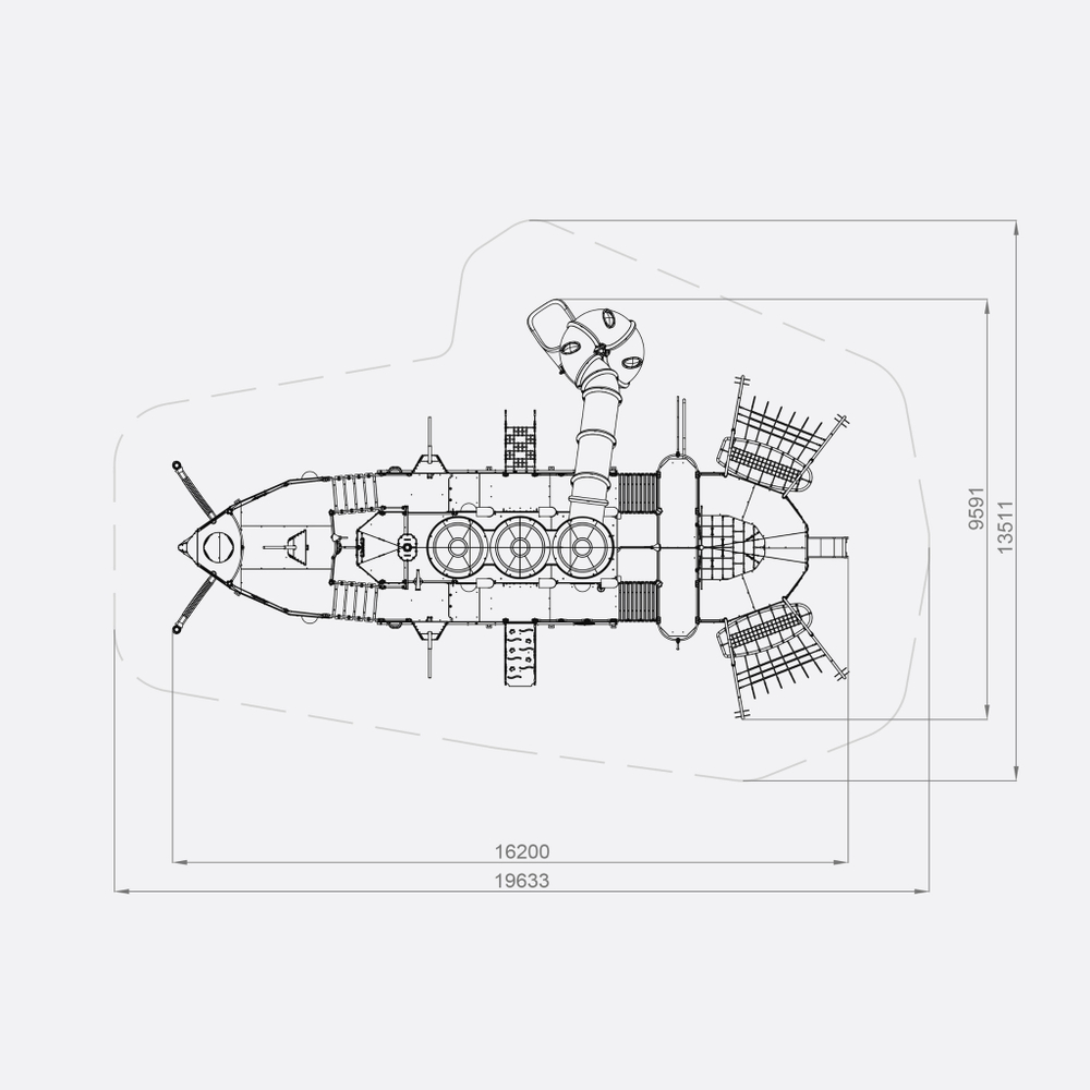 Многофункциональный комплекс «BA-01.16» для уличной площадки