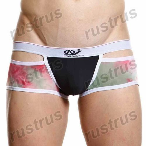 Мужские трусы хипсы розовые WANGJIANG
