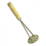 Картофелемялка 255 мм. нерж. с дерев. ручкой (62183)