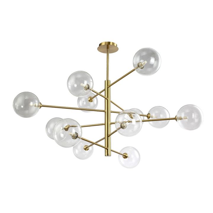 Подвесная люстра Crystal Lux Marzo SP12 Bronze/Transparente