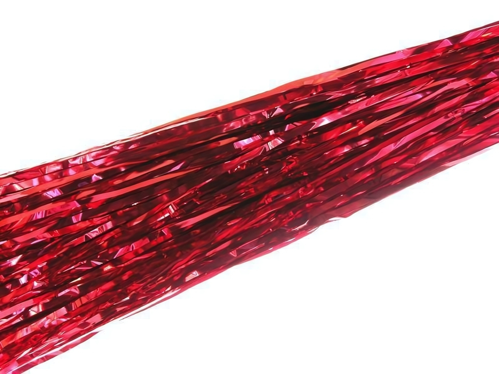 Дождь новогодний 1,5м красный (10шт)