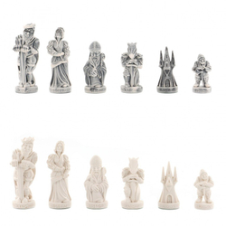 Шахматы с оригинальными фигурами "Средневековье" 40х40 см камень лемезит мрамор G 119964