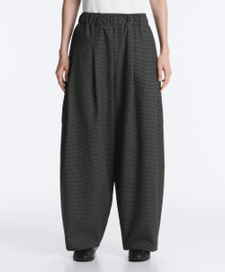 Oysho Длинные брюки-карго из водоотталкивающего нейлона в клетку, черный