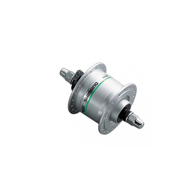 Втулка динамо SHIMANO, 2N35, 36 отверстия, 6V-2.4W, под гайки, серебристый