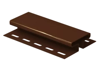 Н-планка Ю-Пласт коричневый 3,05м