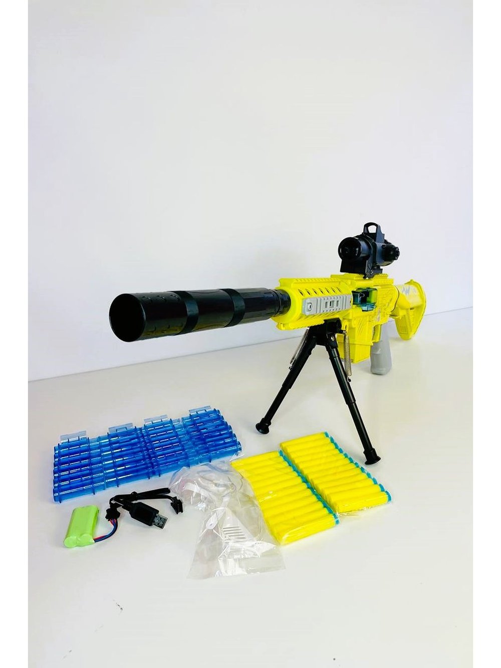 Детское оружие пулемет автомат с мягкими пульками