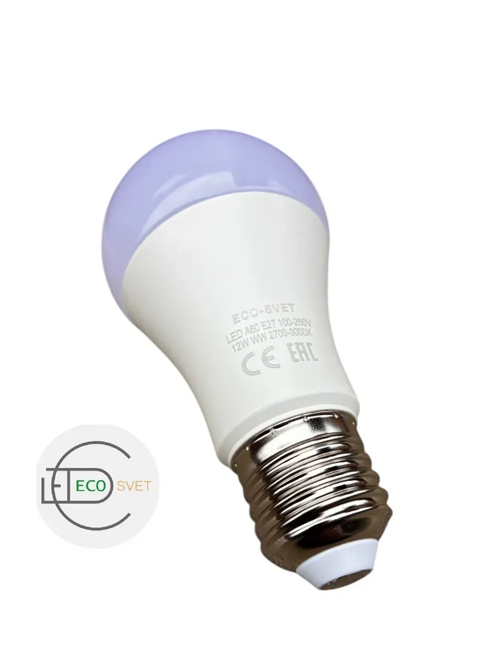 Светодиодная LED лампа А60 12 W E27 тёпл 5шт