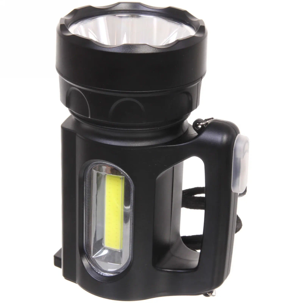 Фонарь ручной 3 режима,1Т6+1COB, аккумуляторная батарея 2400mAh USB 093