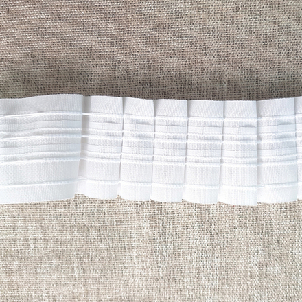 Шторная лента тканевая х/б Prestij - 60 мм. Цена за 1 метр. Арт. K701