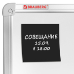 Стикеры черный BRAUBERG BLACK 76х76 мм 100 листов (12 штук в упаковке)