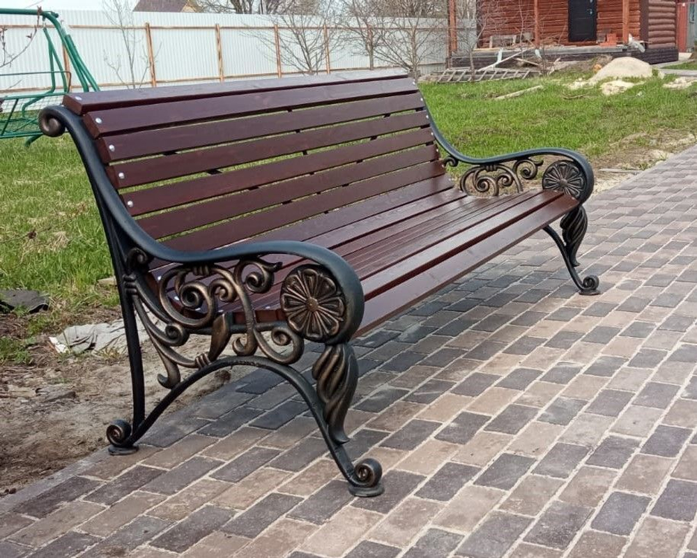 Скамейка чугунная «Парк Чаир»