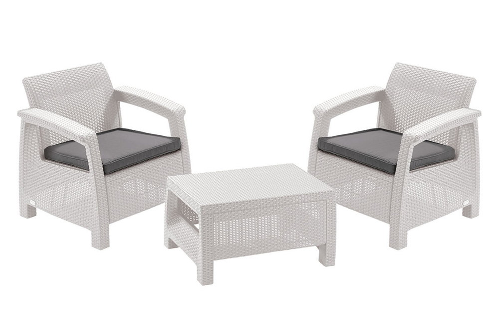 Комплект мебели Corfu Weekend Set (Balcony), белый