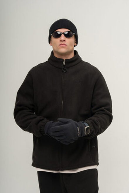 Толстовка KUL'TURA "ZIP FLEECE" Чёрный