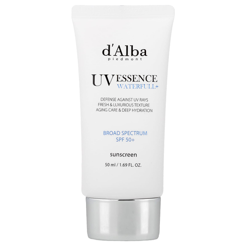 d'Alba, UV Essence Waterfull + Sunscreen, SPF 50+, 50 мл (1,69 жидк. Унции)
