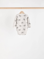 Боди с длинным рукавом для малышей Next N95-294, 5 шт., Бежевый, Серый