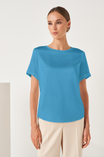 23061 Блузка женская (бирюзовый)