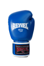 Перчатки боксёрские Reyvel Винил 80 (Синие)