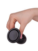 Черная анальная пробка MAGNUM 7 - 10 см. (Цвет: черный)