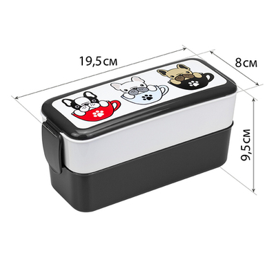 Контейнер для обеда (0,5+0,5л)