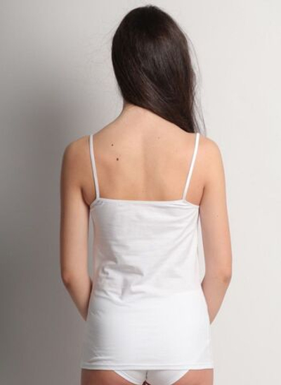 Маечка на узких бретелях (Размер: S) (Цвет: черный)