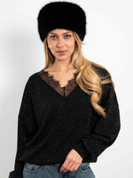 Джемпер Блеск (черный с люрексом)