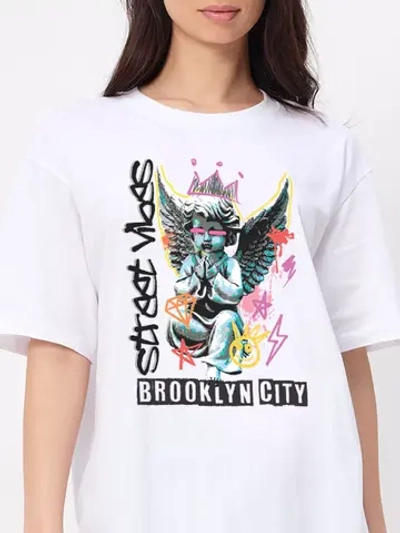 Футболка с надписью женская Brooklyn Бруклин