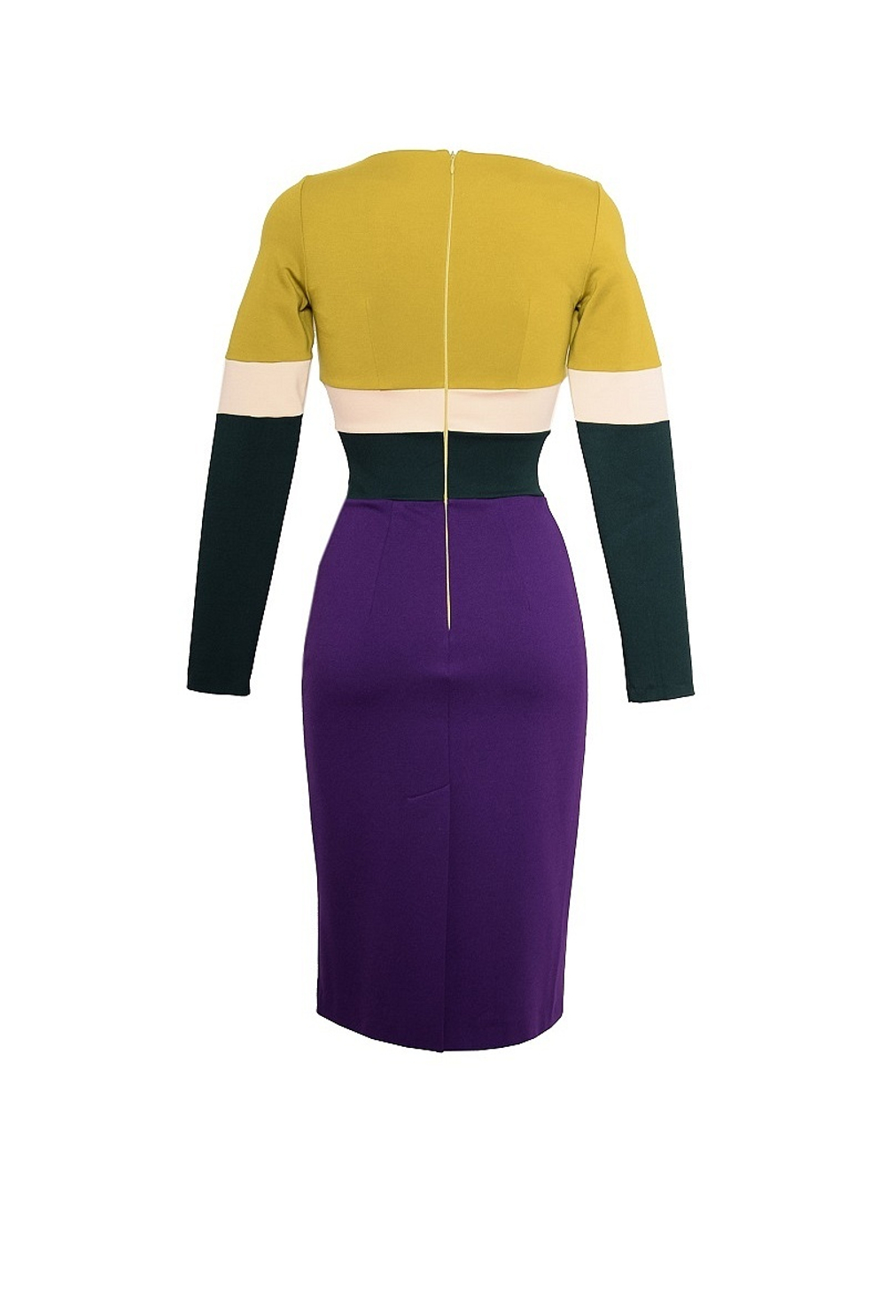 22-16FW Платье с волнообразными вставками