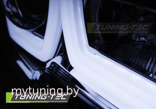 Передние фары tube light chrome для Dodge Charger LX II