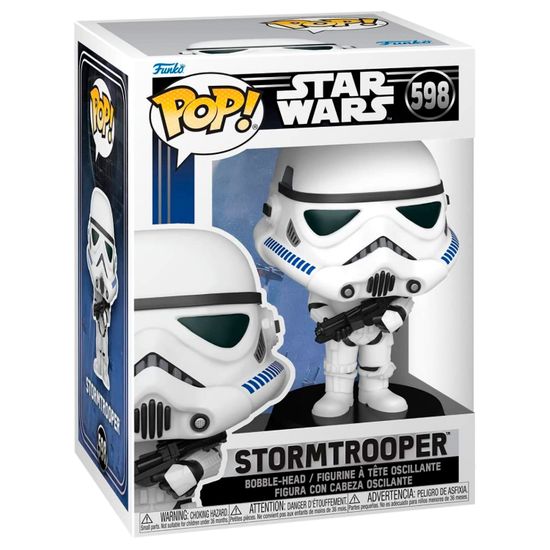 Фигурка Funko POP! Bobble Star Wars Ep 4 ANH Stormtrooper (598) 67537 / Фигурка Фанко ПОП! по мотивам вселенной "Звёздные войны", Штурмовик