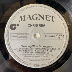 Винтажная виниловая пластинка LP Chris Rea, Dancing With Strangers (Германия 1987) Joys Of Christmas