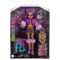 Monster High Monster Fest - Модная кукла Clawdeen Wolf + фестивальные аксессуары HXH80