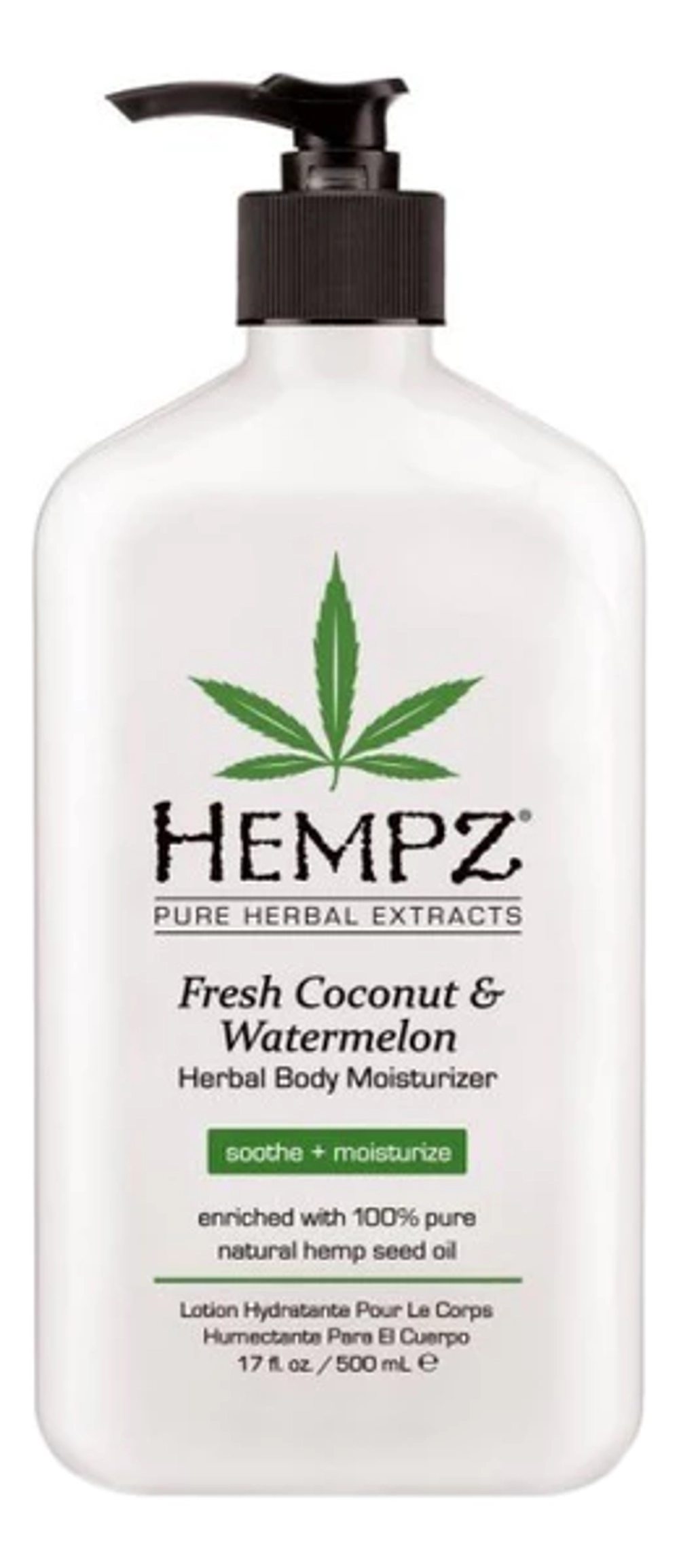 Hempz Молочко для тела увлажняющее Кокос и Арбуз-Fresh Coconut & Watermelon Herbal Body Moisturizer ,500 мл