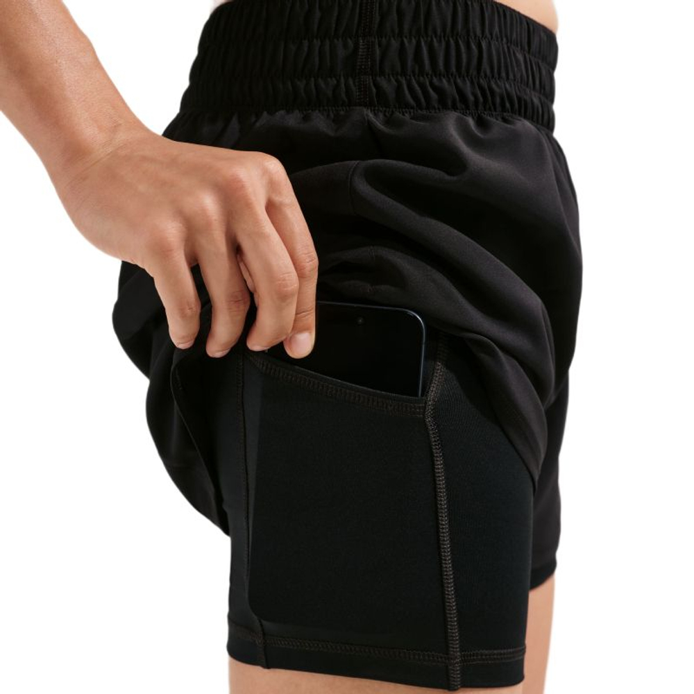 Женские Шорты теннисные Nike Dri-Fit One - black/white