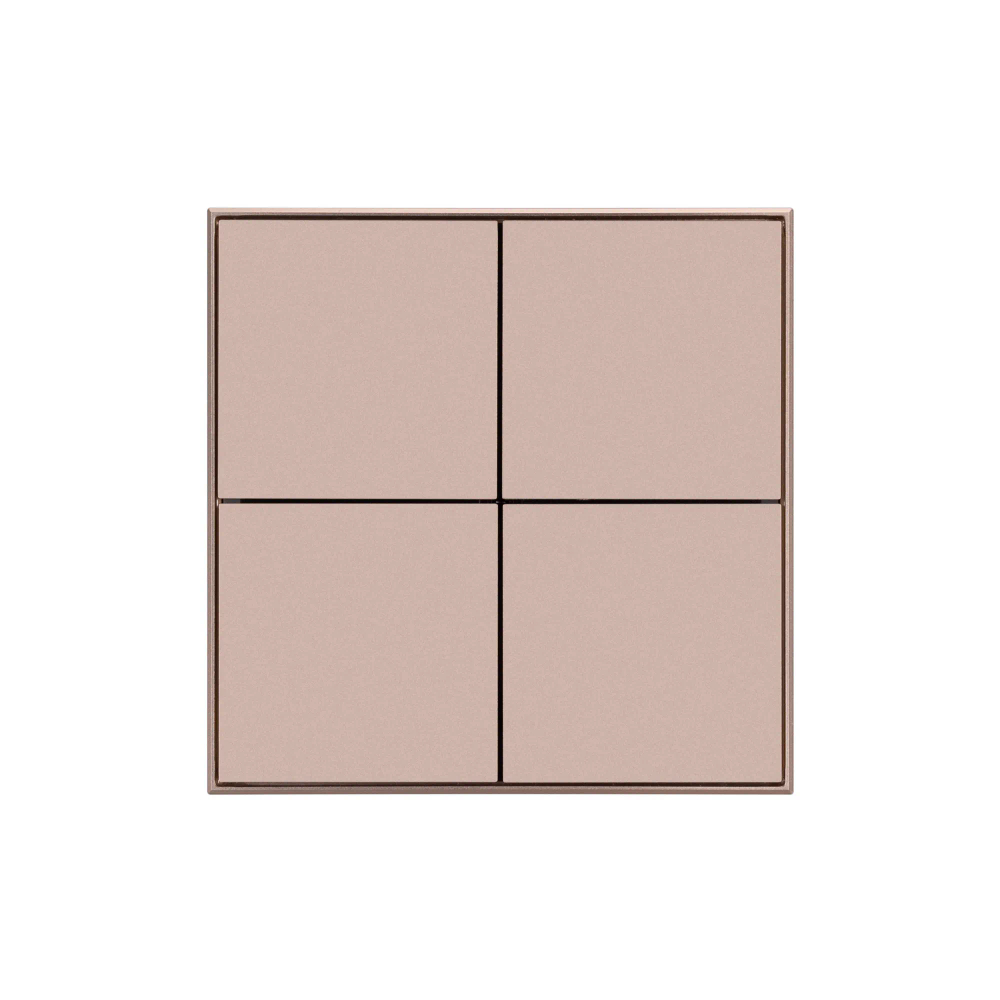 INTELLIGENT ARLIGHT Кнопочная панель KNX-304-23-IN Champagne (BUS, Frame) (IARL, IP20 Металл, 2 года) 039669