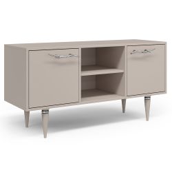 Тумба под ТВ Арт Колор matte 117см Классик Сильвер Серый агат матовый