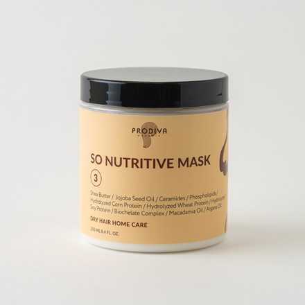Prodiva, маска для ухода за сухими волосами So Nutritive Mask, 250 мл.