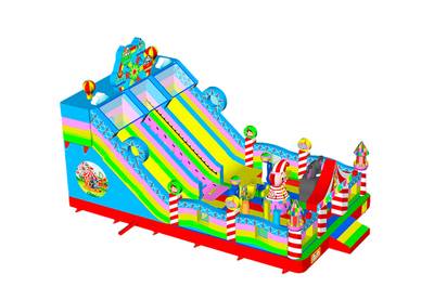 Коммерческий надувной батут «Парк развлечений 5» 12*6*7 м