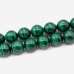 Малахит натуральный, бусины в форме шара 12,5мм