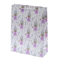 GAEM Пакет подарочный (бумага 210г/м2, блок 12шт), L30 W12 H40 см, 4в.