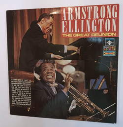 Винтажная виниловая пластинка LP Louis Armstrong and Duke Ellington The Great Reunion (France 1990)
