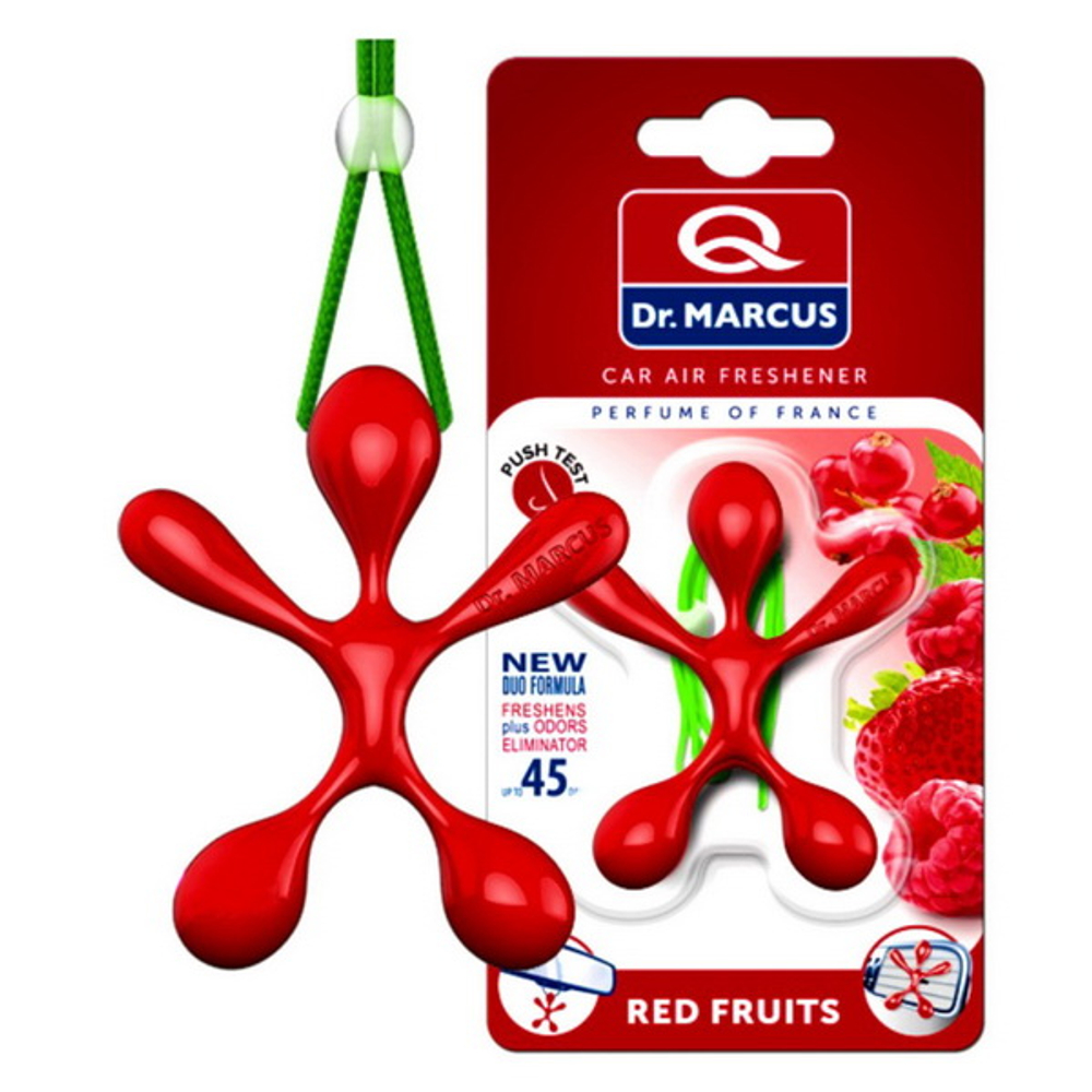 Ароматизатор-игрушка Dr Marcus Lucky Top - Red Fruits/Малина и ежевика DM664box