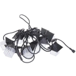 Гирлянда для улицы «Домики» 5 м 10 ламп LED (8,5*10 см) черн..пров, 1 реж.,IP-55 (220 V), Белый