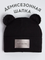 Шапка для мальчика с ушками на осень